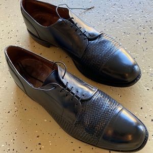 Allen Edmonds black mesh Lauderdale shoe 14b